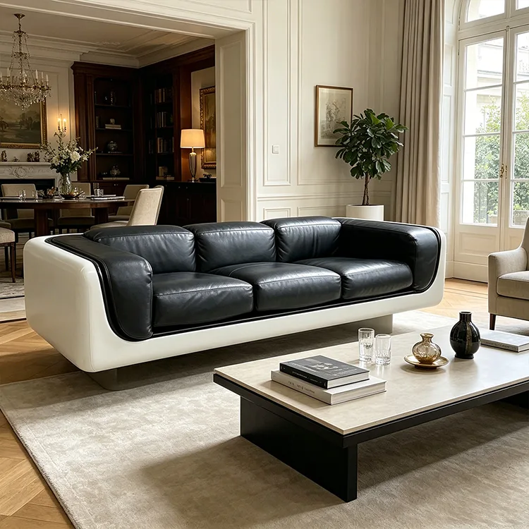 Ticarət üçün Fiberglas Dəri Divan
