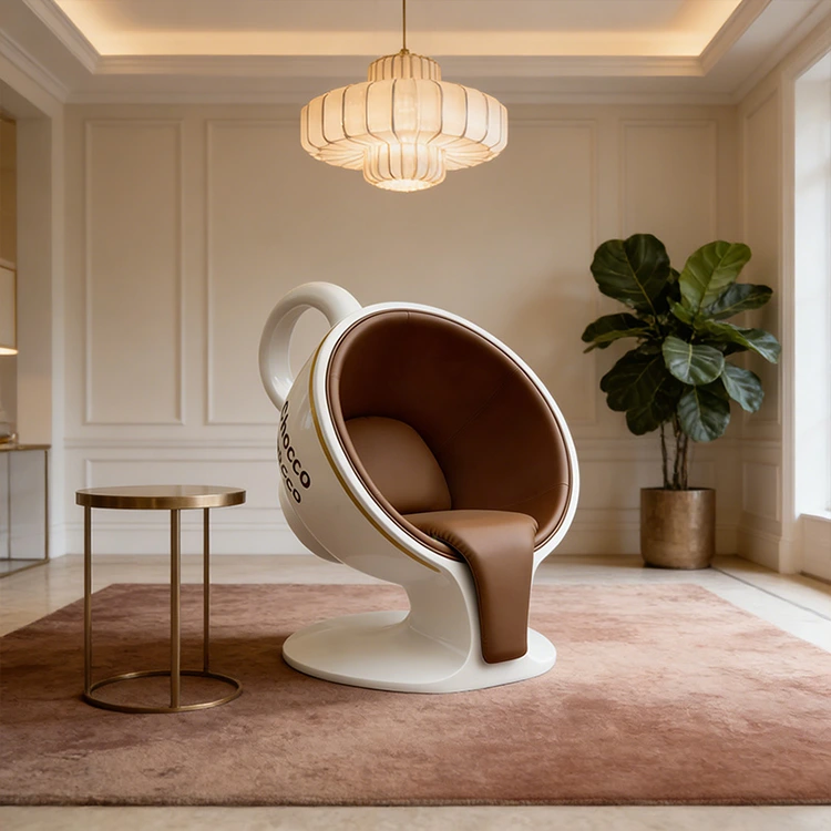 Fiberglas qəhvə fincanı kreslosu