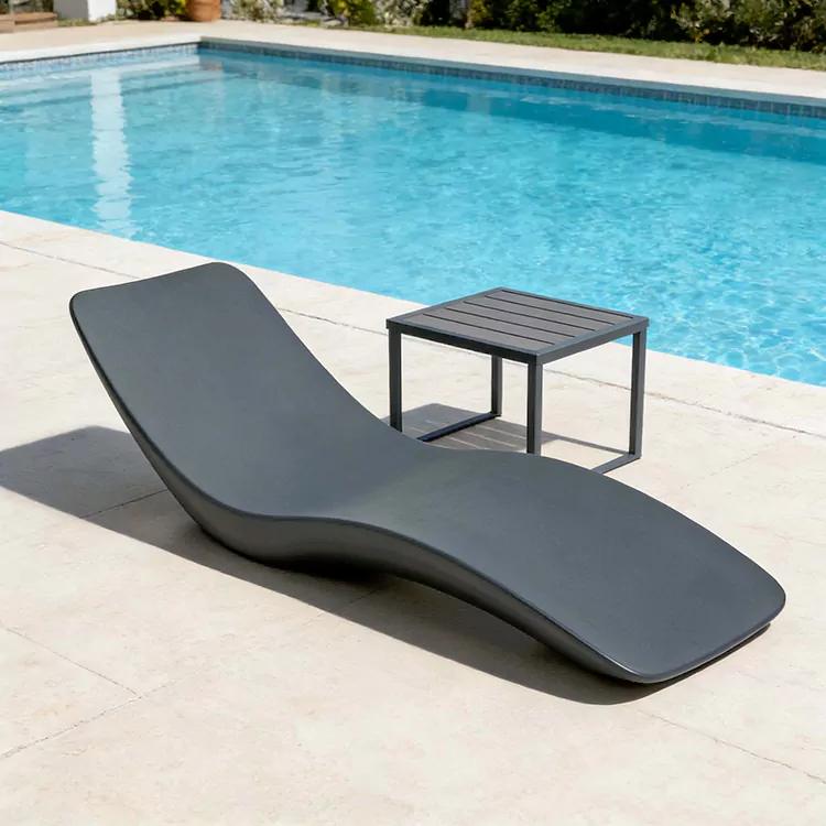 Fiberglas suya davamlı S formalı FRP günəş şezlonuzu