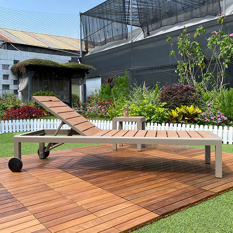 Commercial Outdoor Sun Lounger for Hotel and Resort
