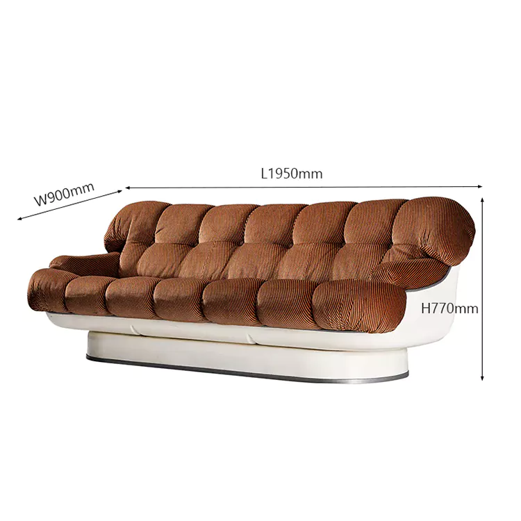 FRP Base Mid Century Bubble Sofa