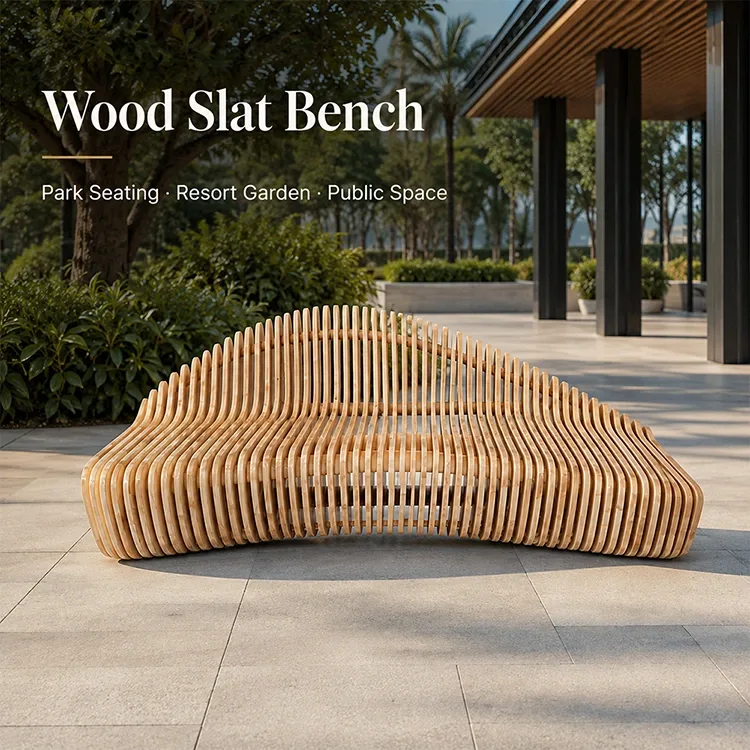 Parametric Wood Slat Bench