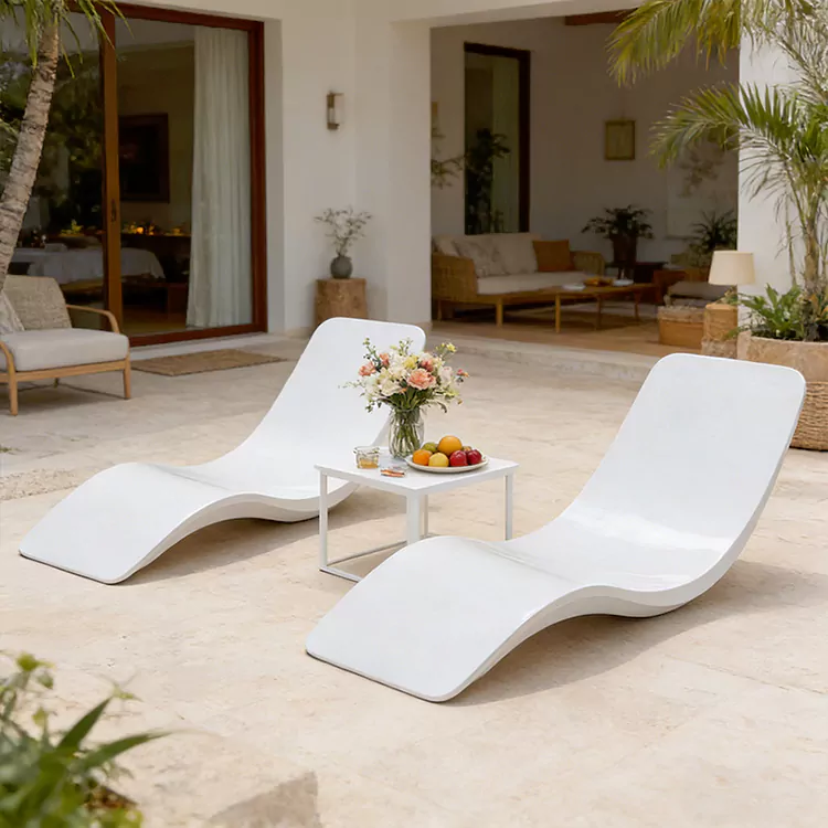 S Formalı Hər Havada FRP Daybed